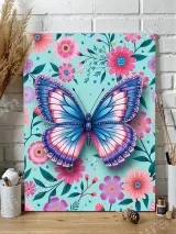 Butterfly Floral Canvas Wall Art for Bedroom Living Room Home Decor