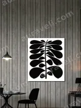 Abstract Botanical Leaf Canvas Wall Art for Living Room Home Decor – view 2