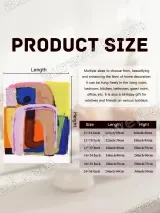 Abstract Colorful Geometric Canvas Wall Art for Living Room Home Decor – view 6