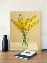 Yellow Flowers in Vase Canvas Wall Art for Living Room Bedroom Home Decor – вид 4