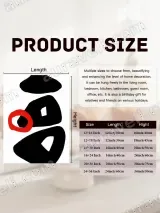 Abstract Geometric Red Circle Canvas Wall Art for Living Room Home Decor – вид 7