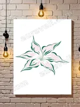 Swirled Floral Canvas Wall Art for Living Room Bedroom Home Decor