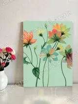 Colorful Floral Canvas Wall Art for Living Room Bedroom Home Decor