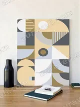 Abstract Geometric Canvas Wall Art for Living Room Home Decor